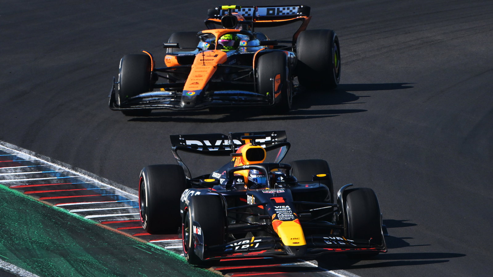 Max Verstappen and Lando Norris