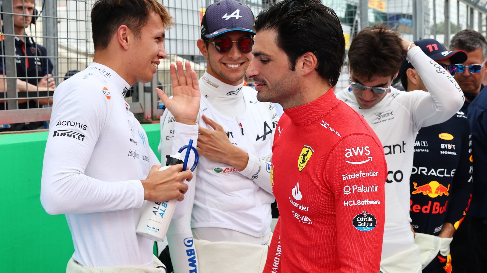 Alex Albon and Carlos Sainz 