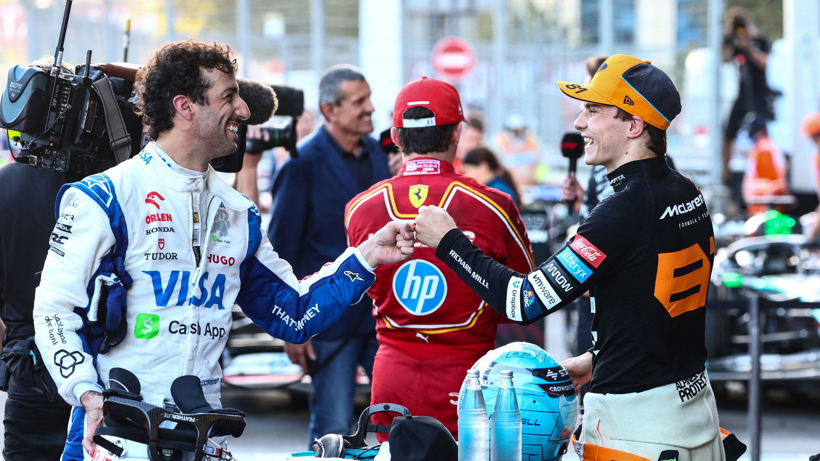 Daniel Ricciardo and Oscar Piastri