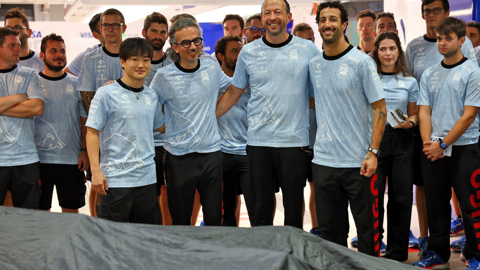 Daniel Ricciardo with the RB team