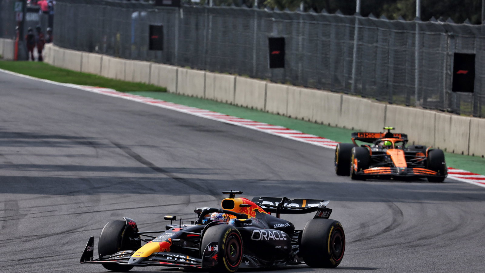 Max Verstappen and Lando Norris