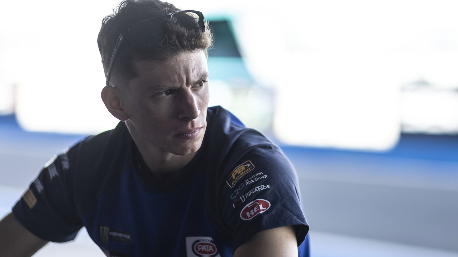 Andrea Locatelli, 2024 Spanish WorldSBK, pit lane. Credit: Gold and Goose.