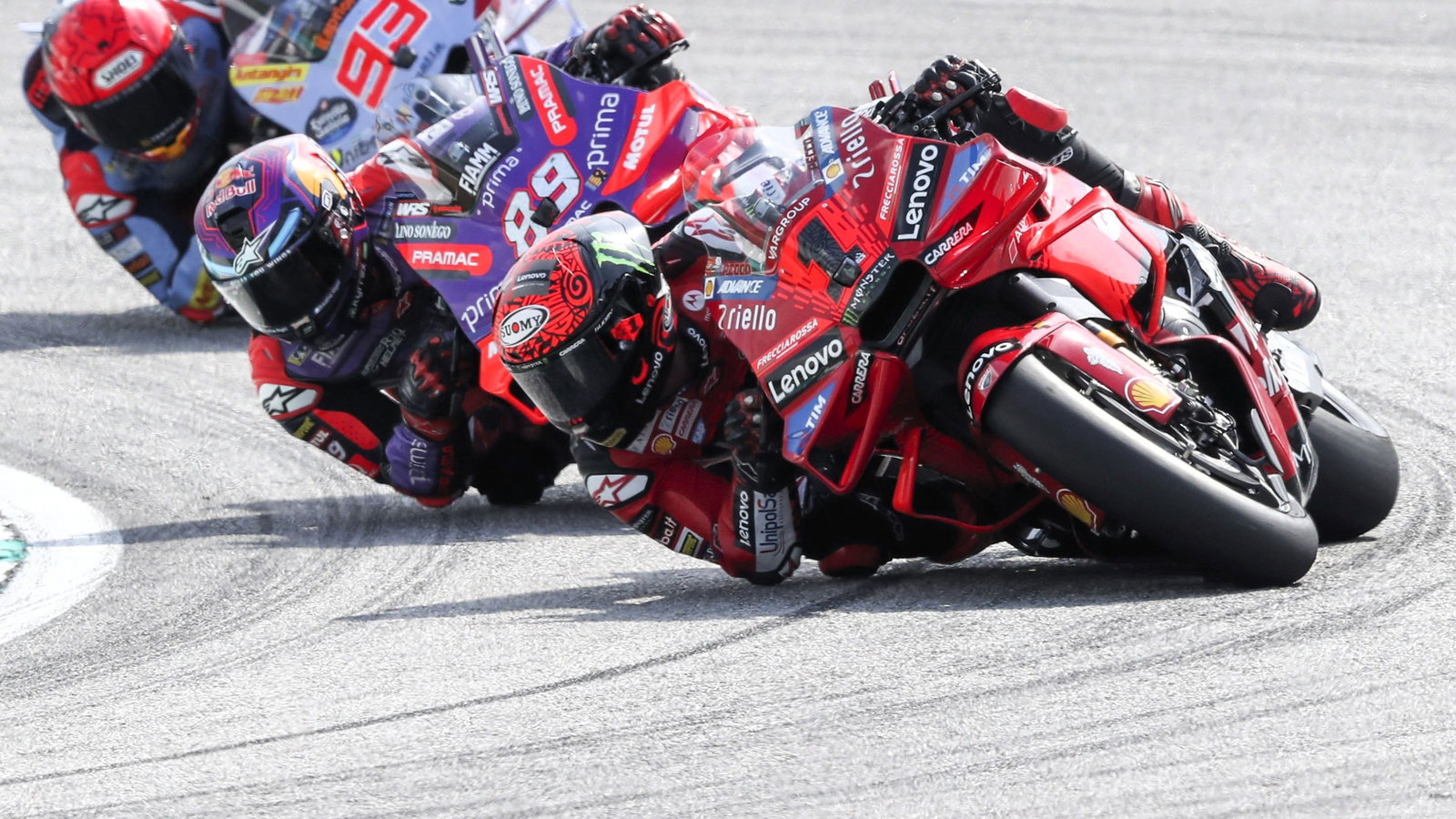 Bagnaia, Martin, Marc Marquez, 2024 Malaysian MotoGP