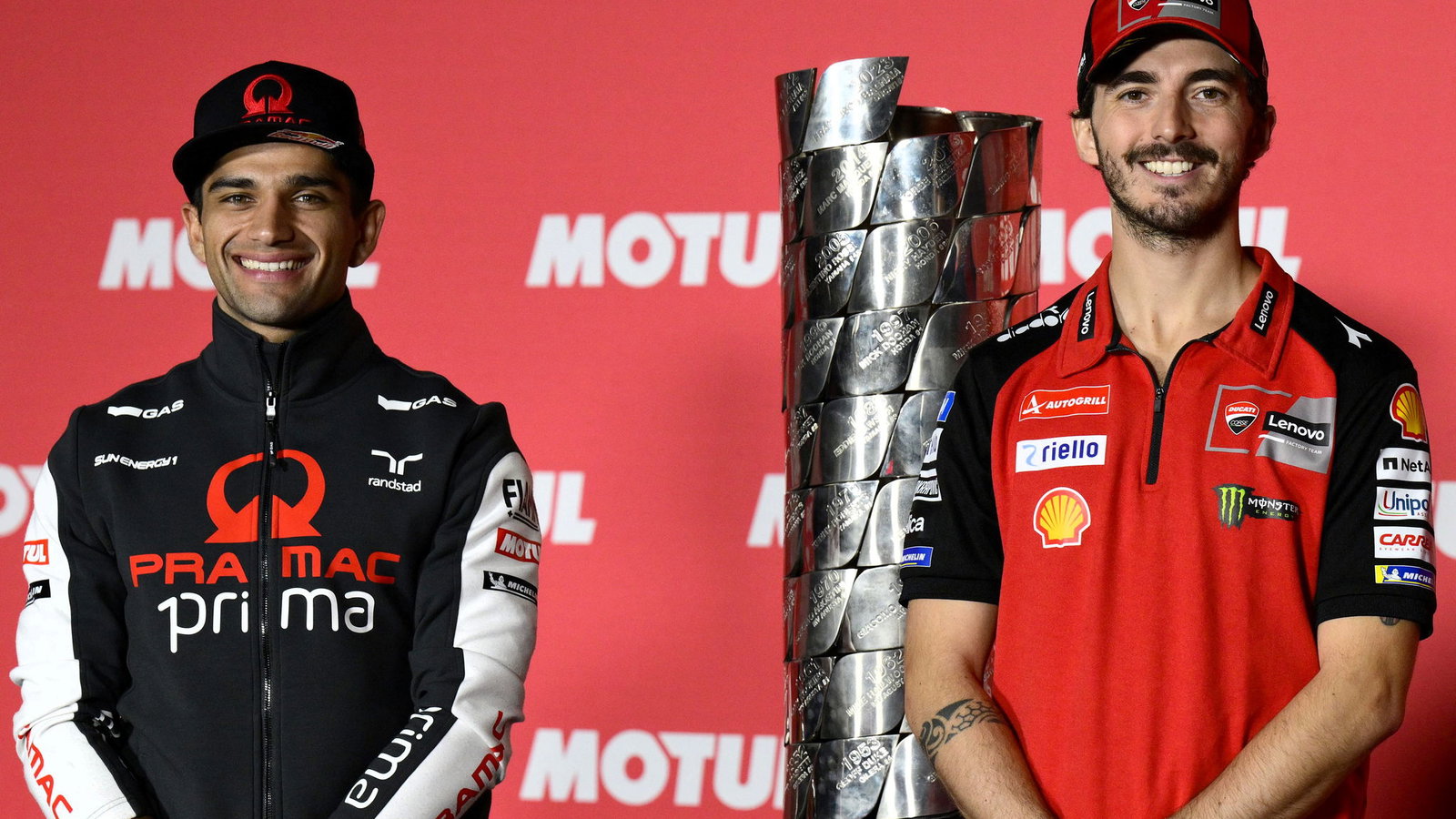 Jorge Martin, Francesco Bagnaia, 2024 Solidarity Barcelona MotoGP