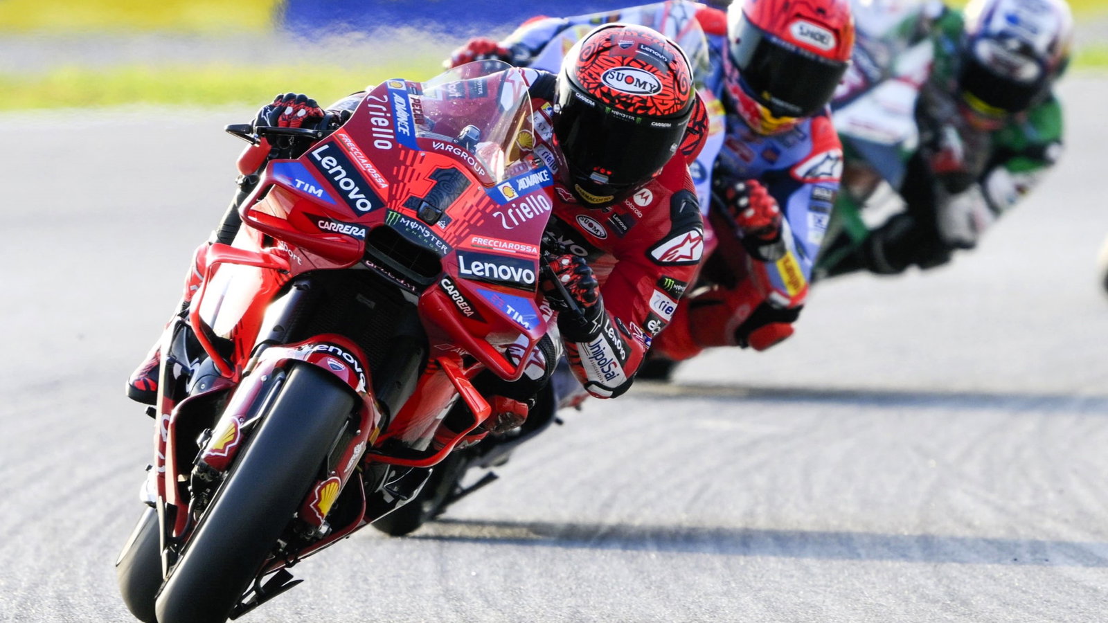 Bagnaia, Marquez, 2024 Solidarity Barcelona MotoGP