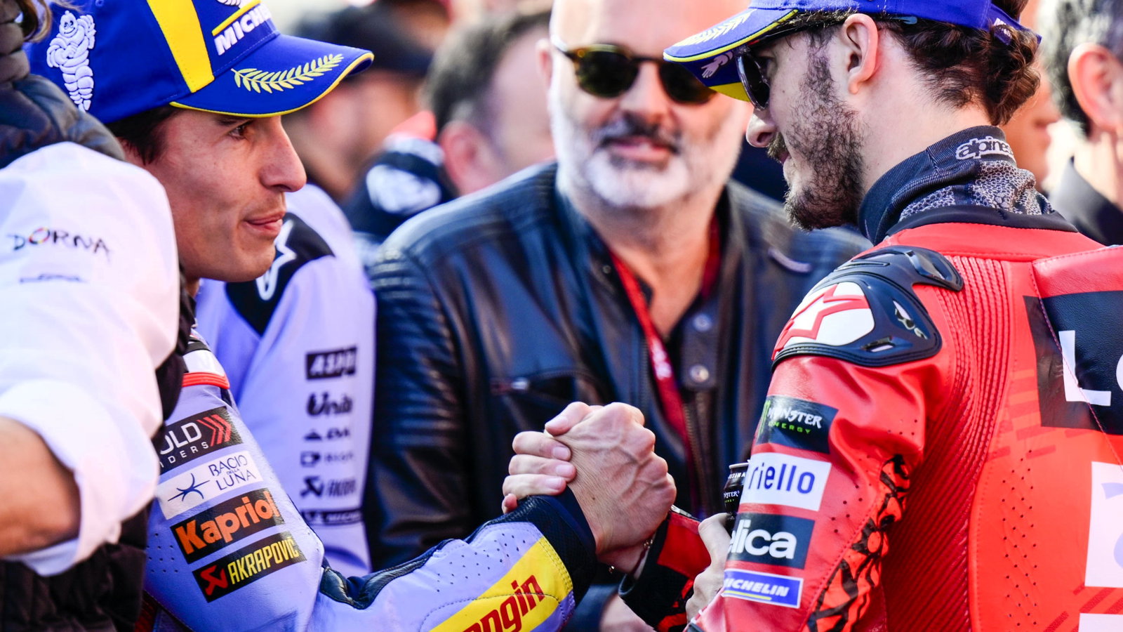 Marc Marquez, Francesco Bagnaia, 2024 Solidarity Barcelona MotoGP