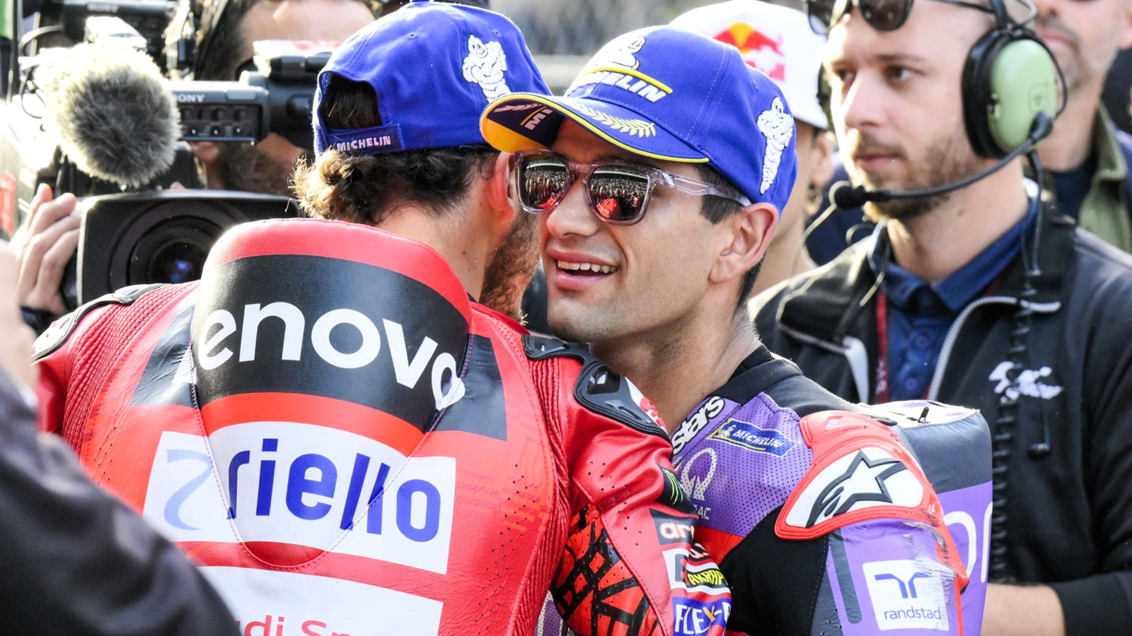 Francesco Bagnaia, Jorge Martin, 2024 Solidarity Barcelona MotoGP