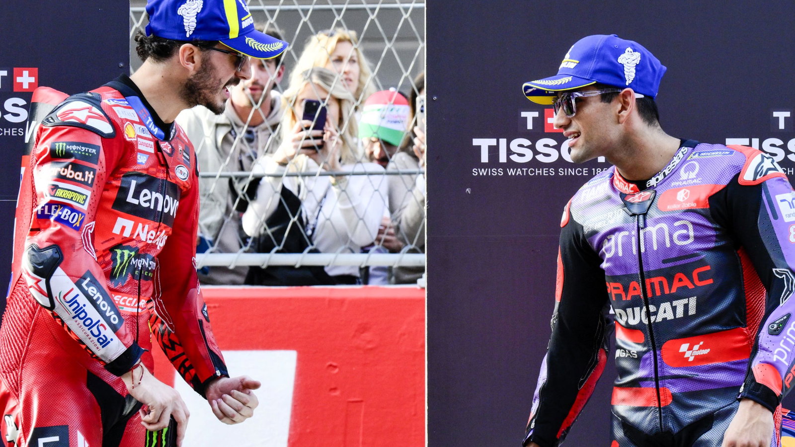 Francesco Bagnaia, Jorge Martin, 2024 Solidarity Barcelona MotoGP Sprint