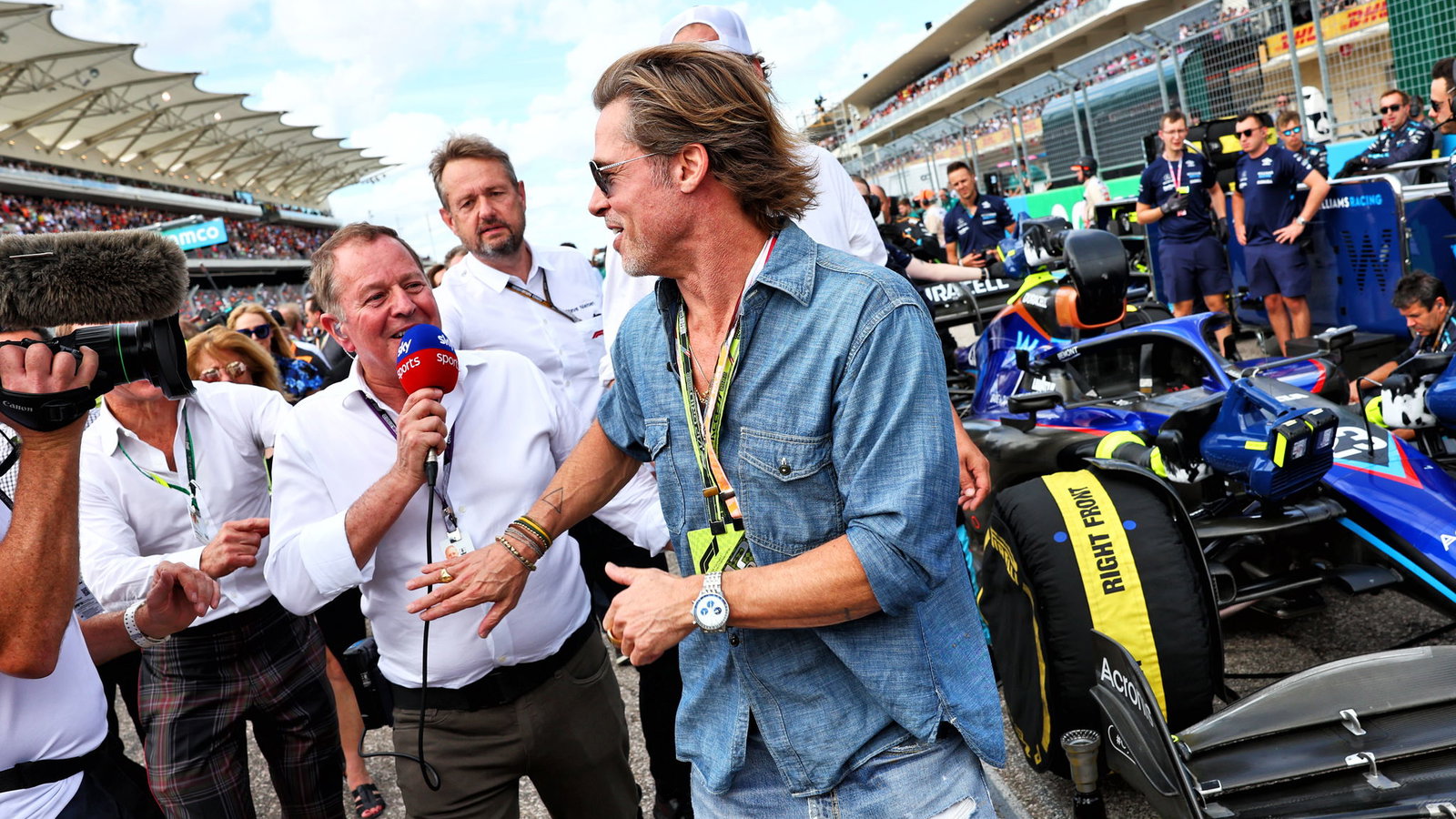 Martin Brundle on the grid 