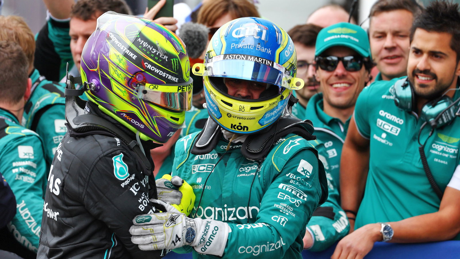 Lewis Hamilton and Fernando Alonso