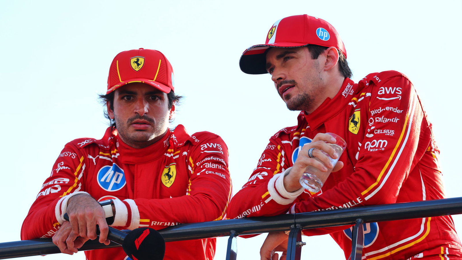 Carlos Sainz and Charles Leclerc