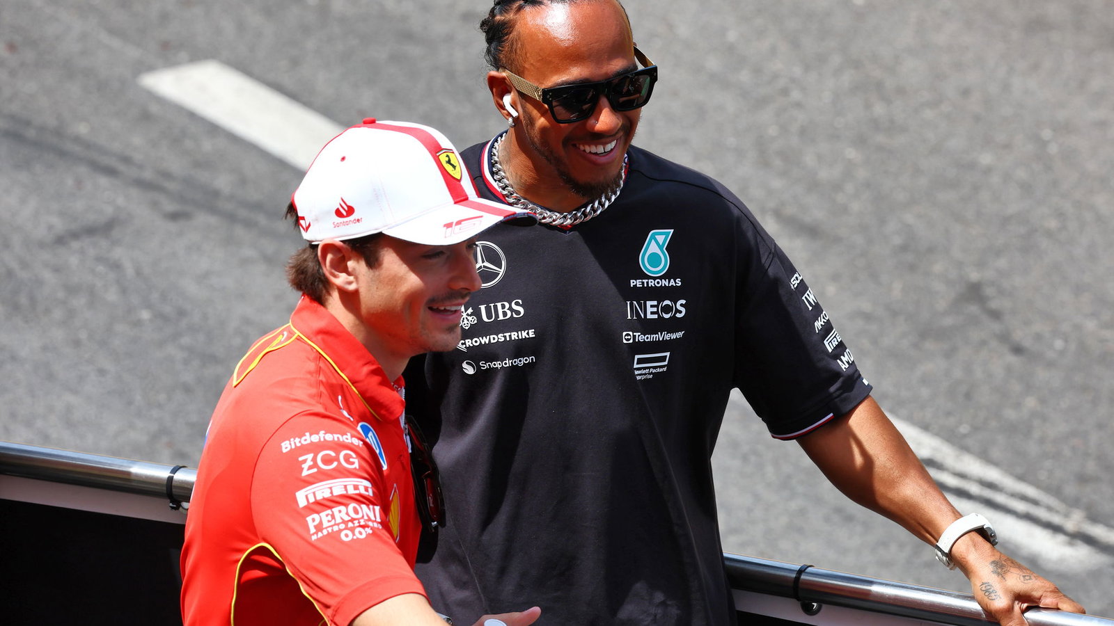 Charles Leclerc & Lewis Hamilton