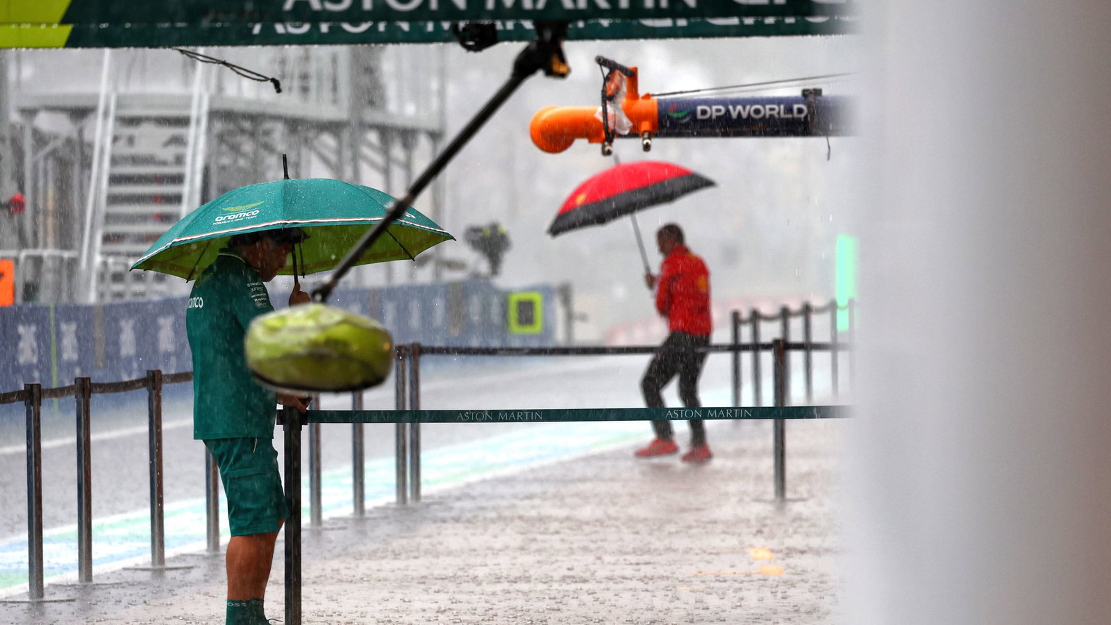 Heavy rain hit the Interlagos circuit on Saturday 