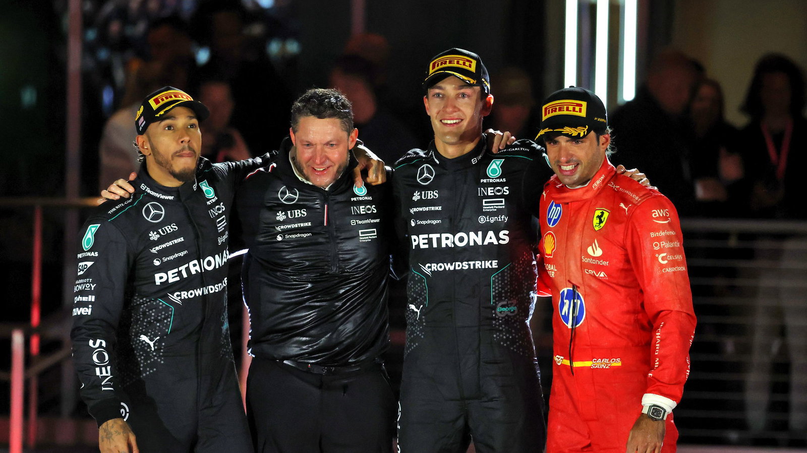 Hamilton, Russell, Sainz