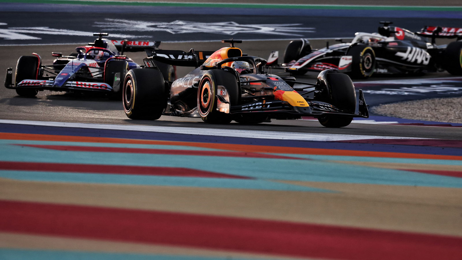 Max Verstappen on track