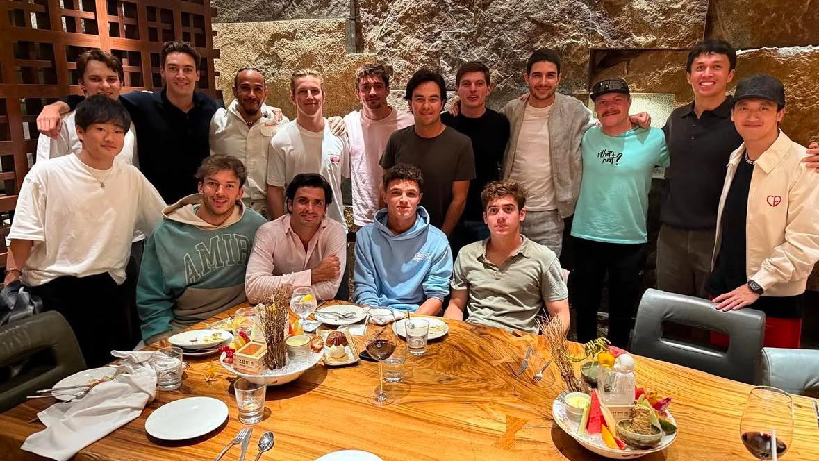 F1 driver dinner organised by Lewis Hamilton 