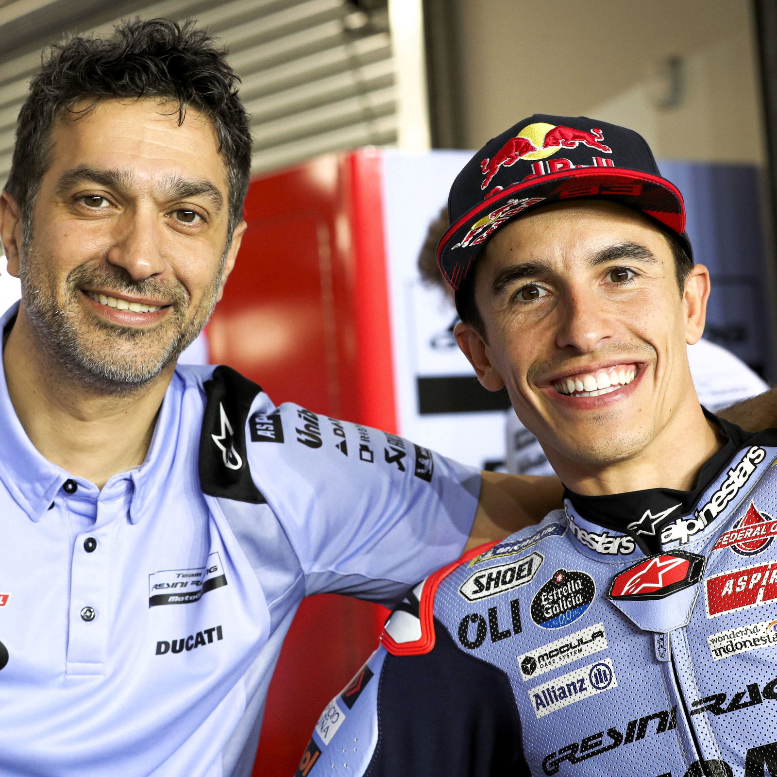 Frankie Carchedi and Marc Marquez