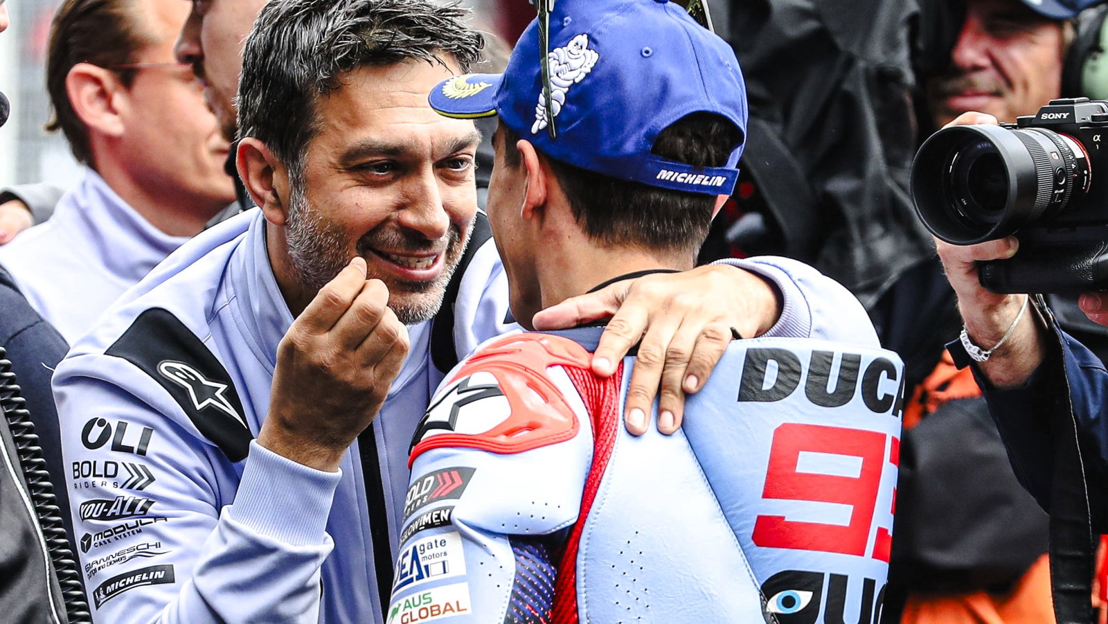 Frankie Carchedi and Marc Marquez