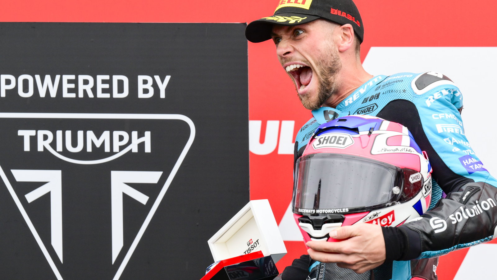 Jake Dixon, 2024 Moto2 Japanese Grand Prix, qualifying parc ferme. Credit: Gold and Goose.