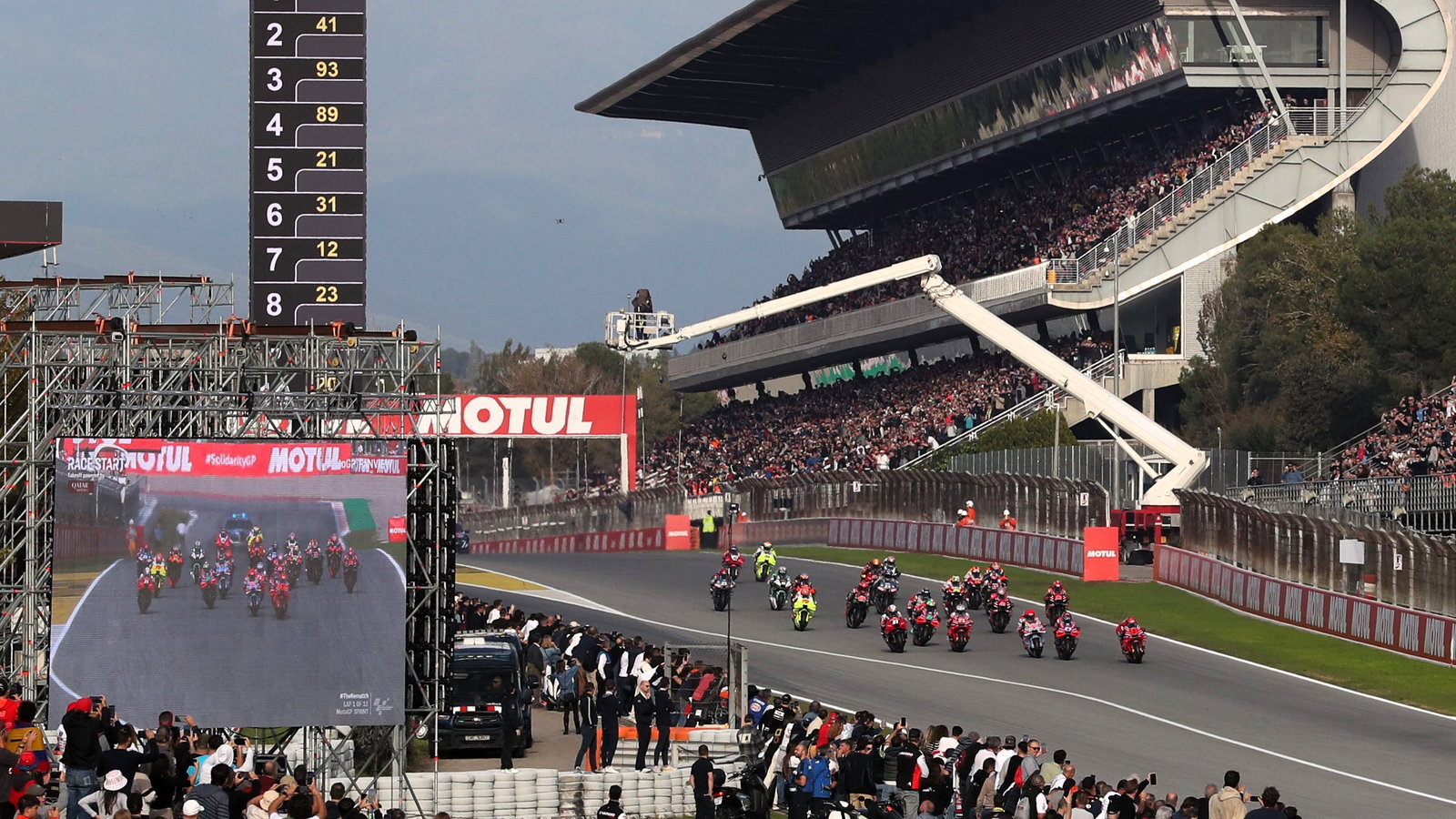 Start, Solidarity Barcelona MotoGP Sprint race