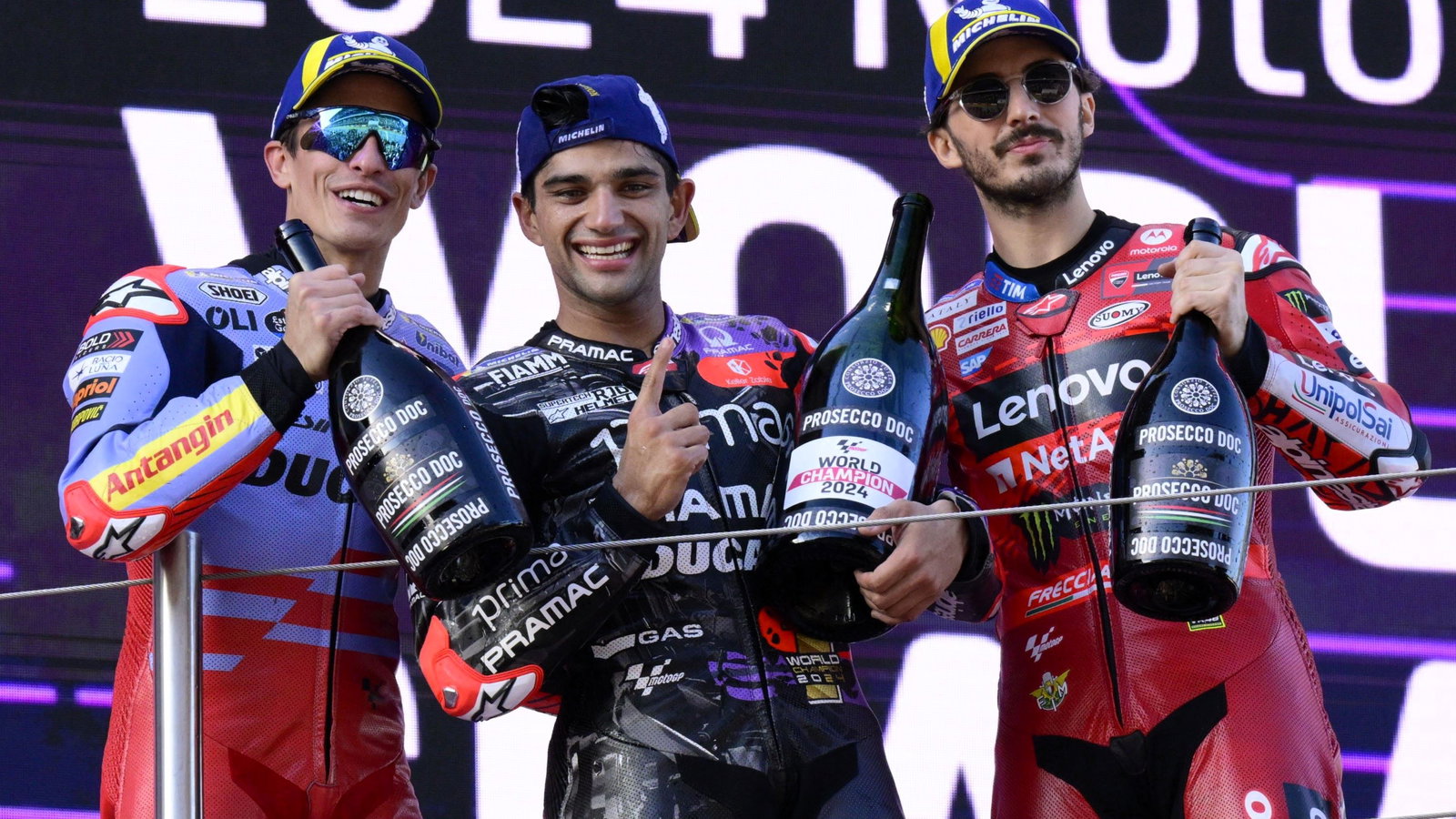 Marc Marquez, Jorge Martin, Francesco Bagnaia