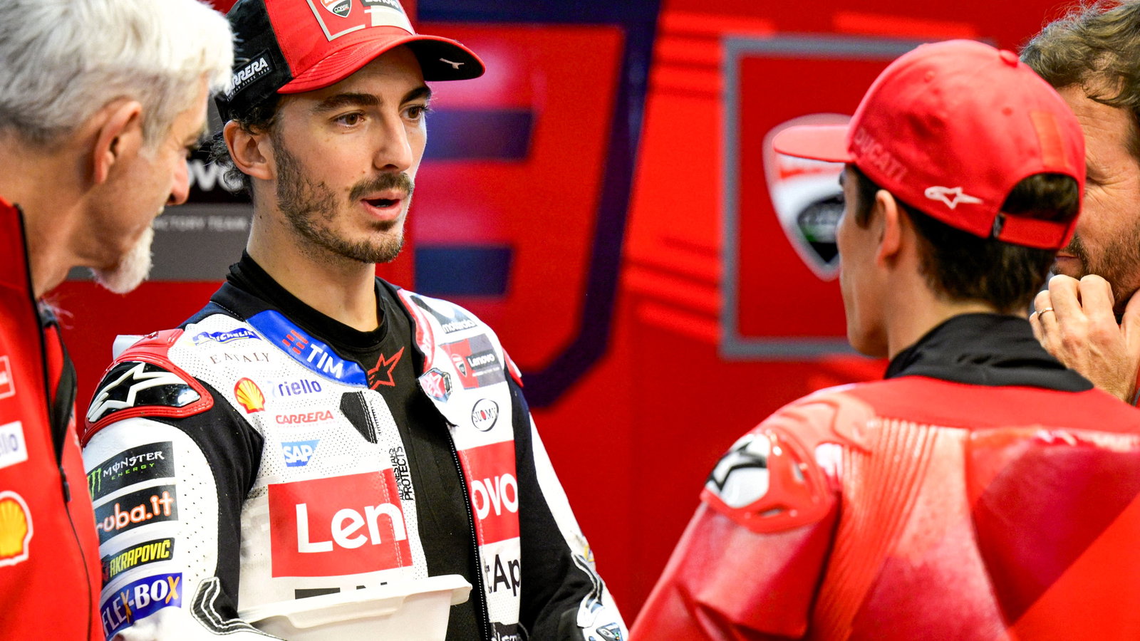 Dall’Igna, Bagnaia, Marc Marquez, 2024 Barcelona MotoGP Test