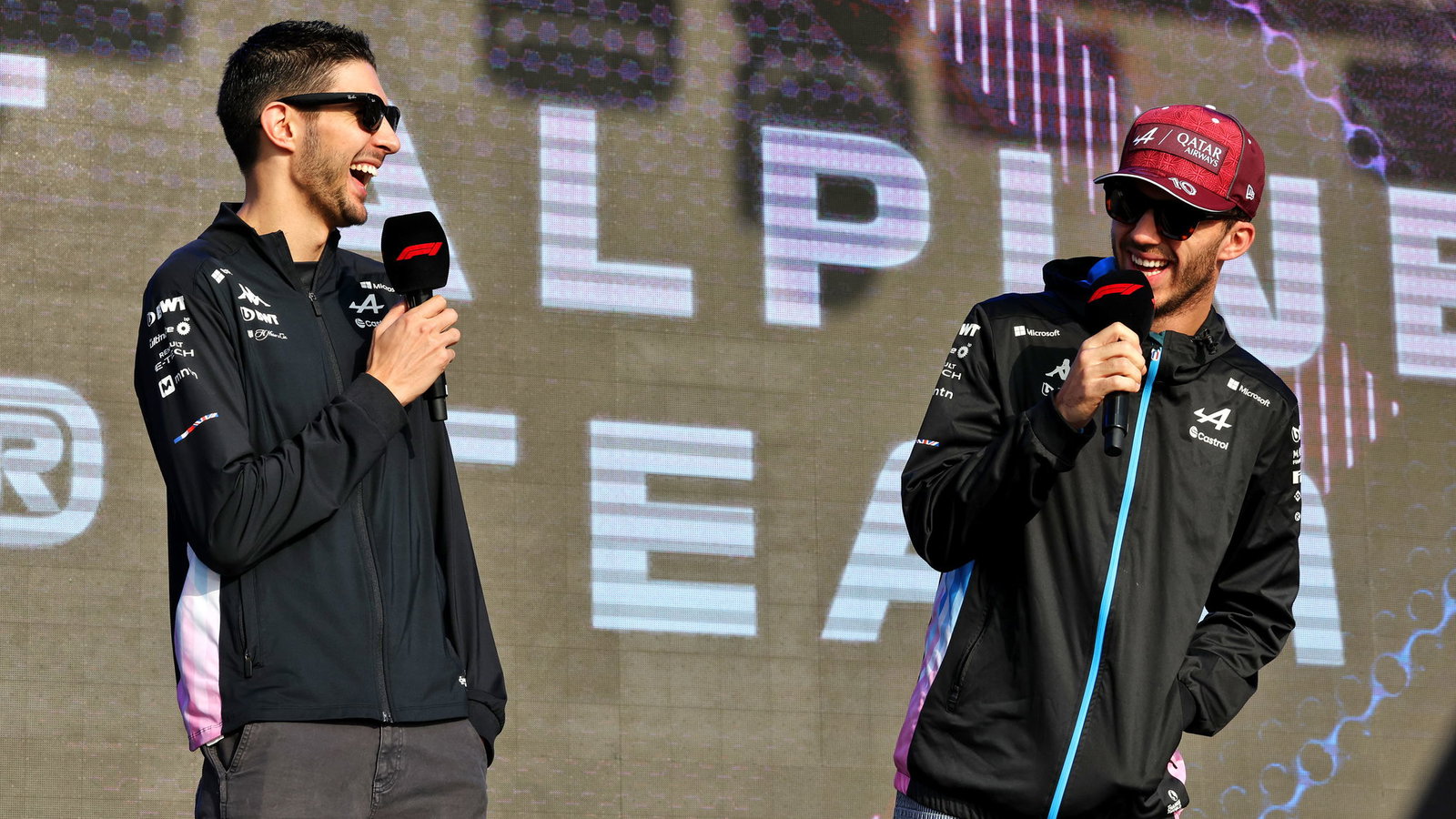 Esteban Ocon and Pierre Gasly
