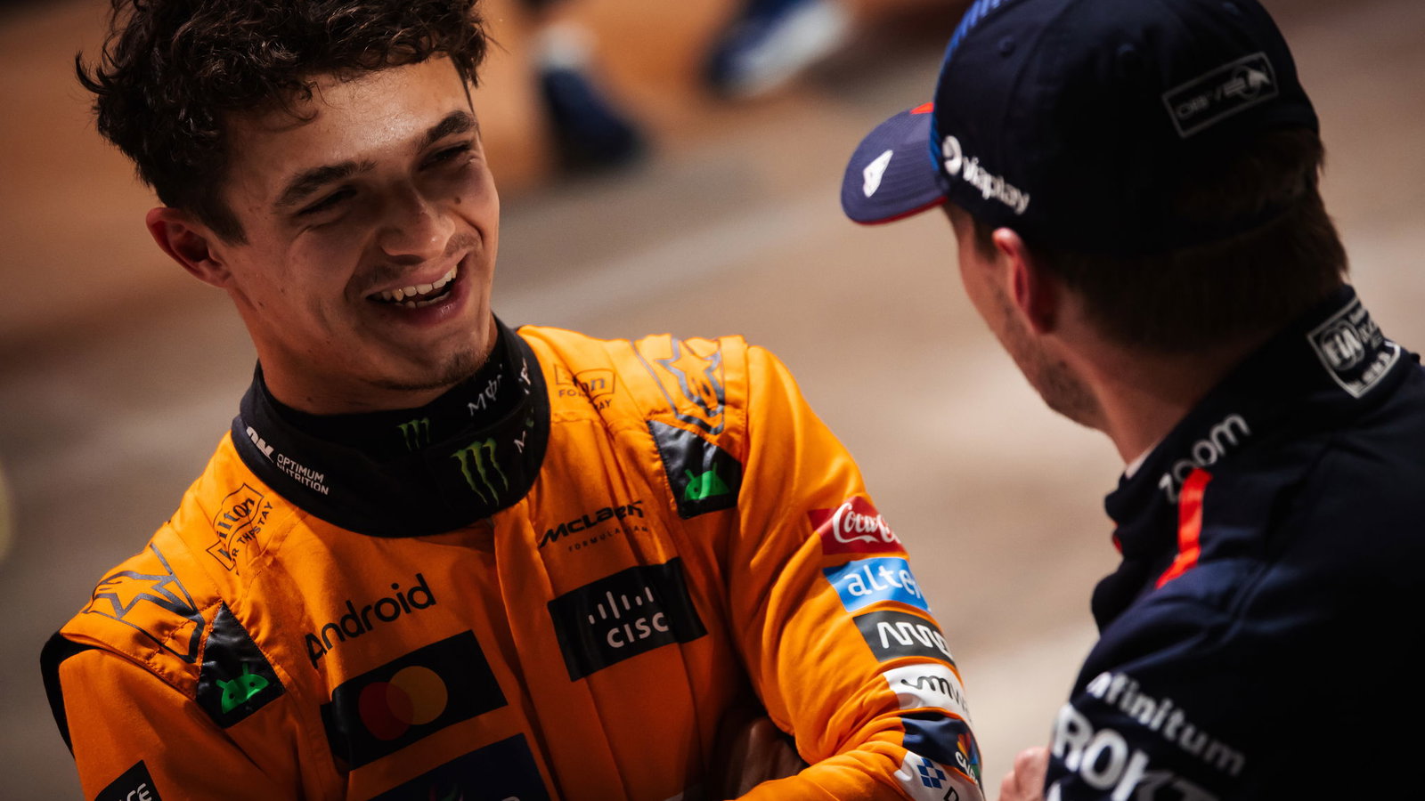 Lando Norris and Max Verstappen