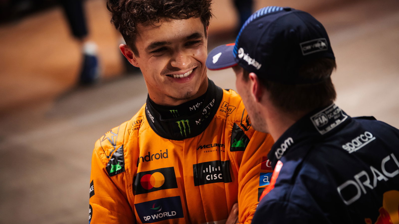 Lando Norris and Max Verstappen