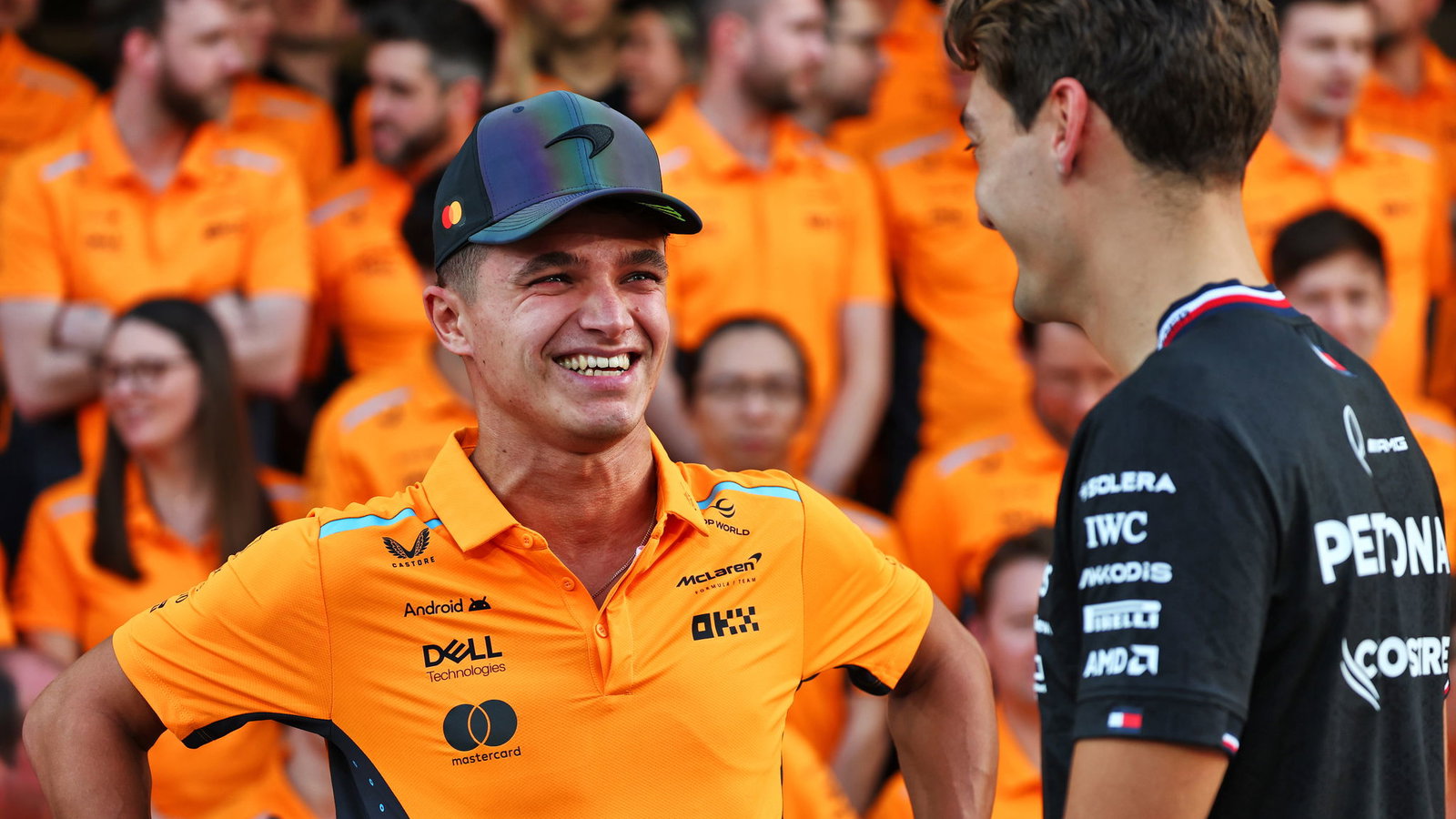 Lando Norris and George Russell