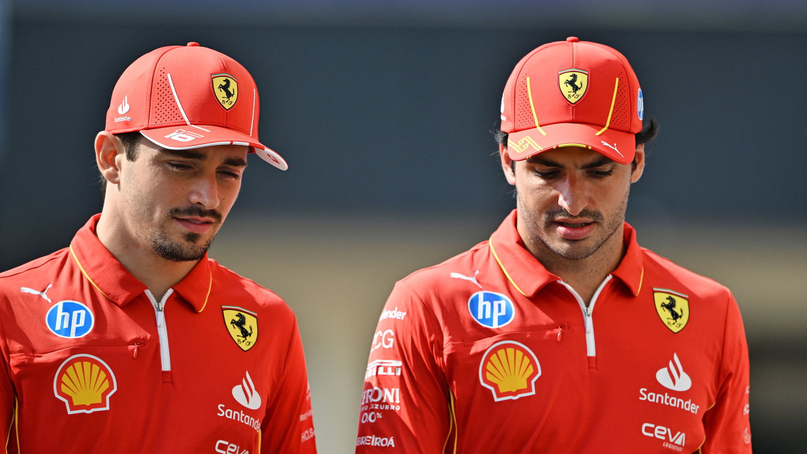 Charles Leclerc and Carlos Sainz 