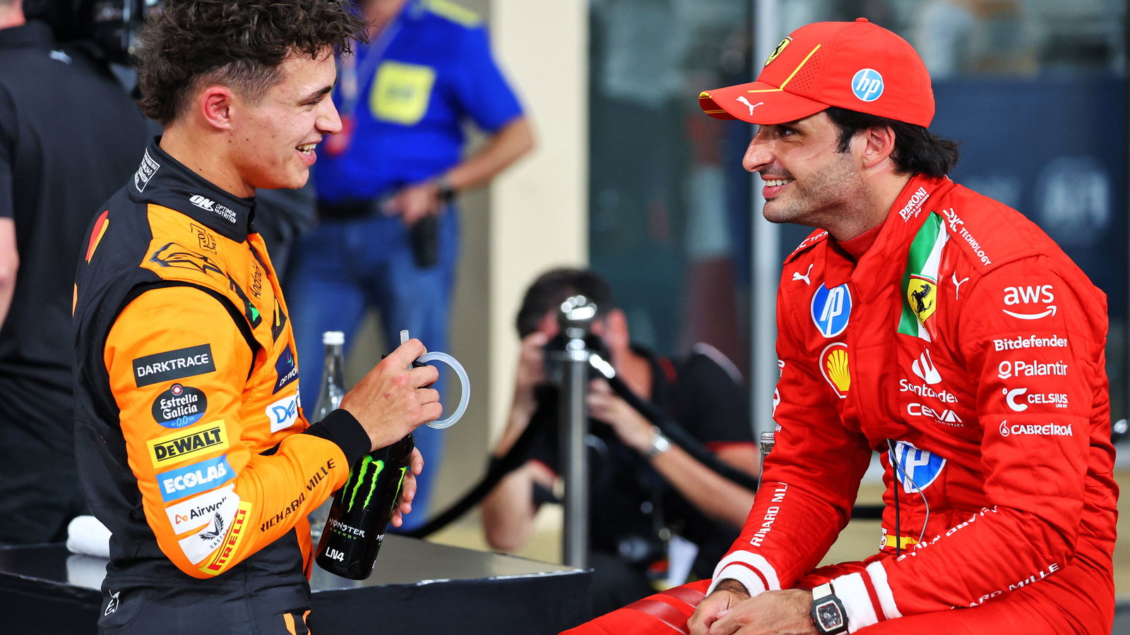 Lando Norris and Carlos Sainz