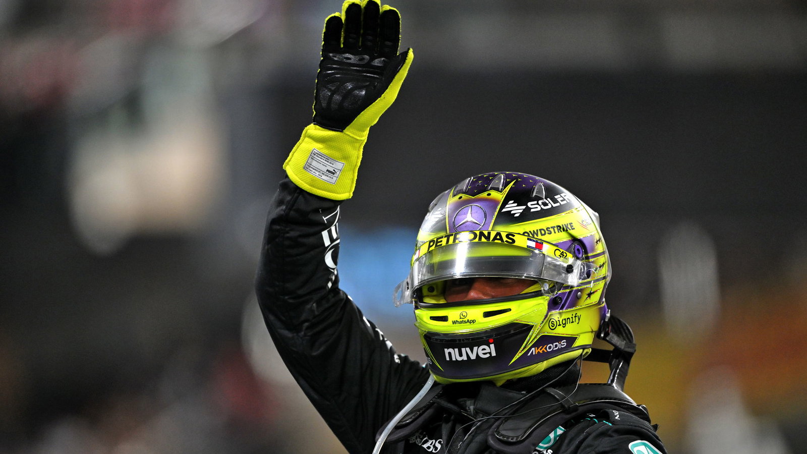 Lewis Hamilton waved goodbye to Mercedes in Abu Dhabi