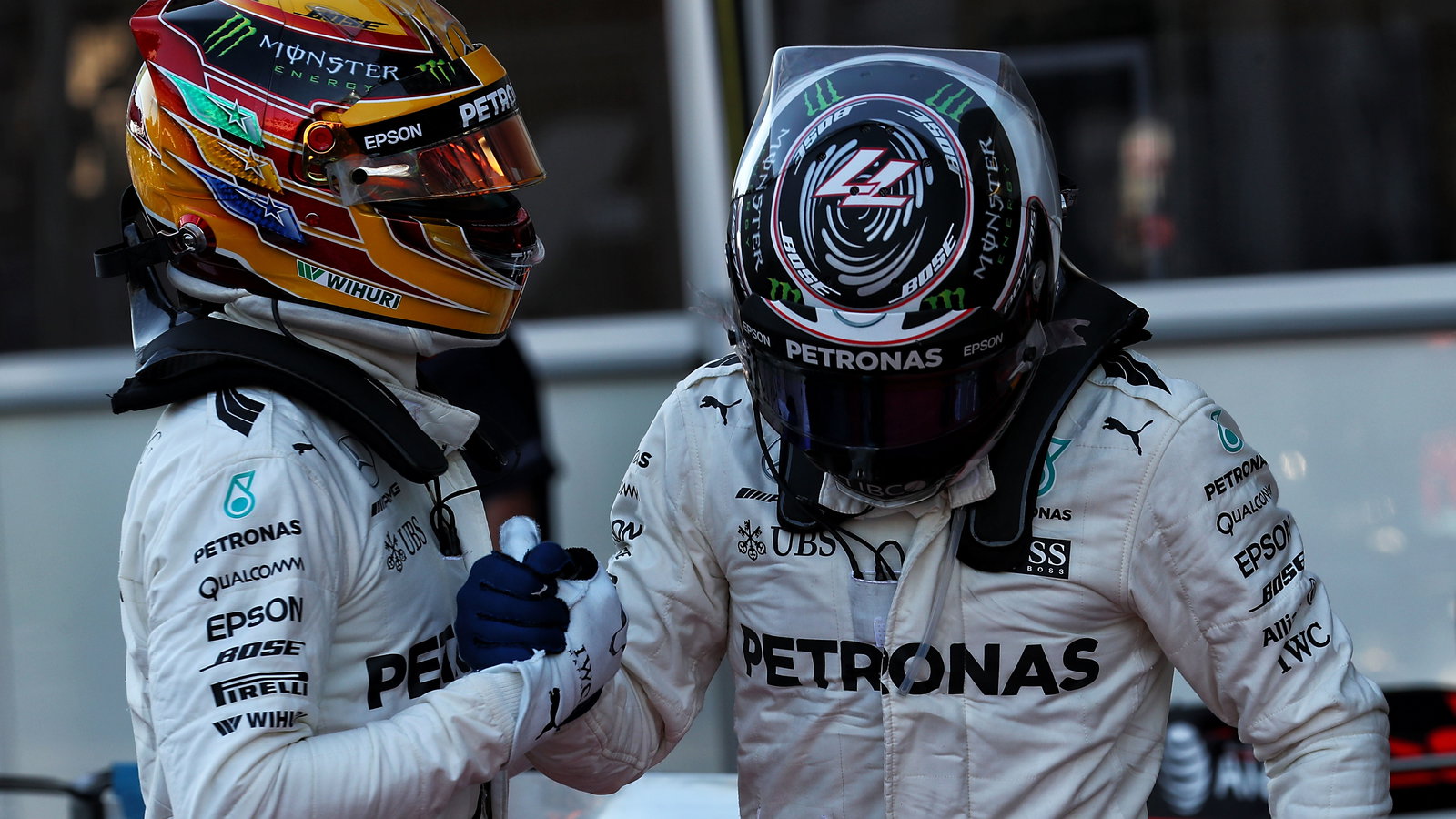 Lewis Hamilton and Valtteri Bottas