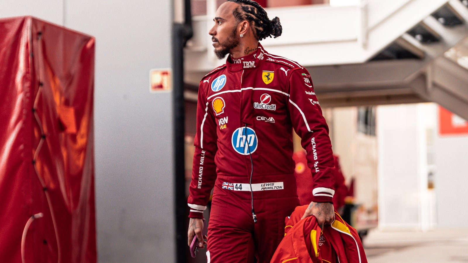 Lewis Hamilton is gearing up for his first season in Ferrari red