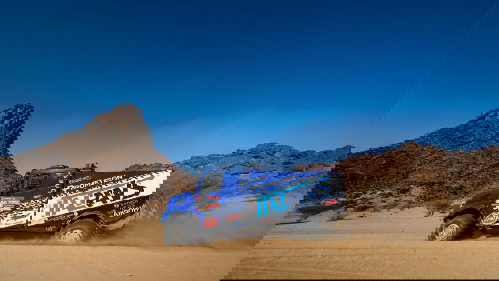 Danilo Petrucci's truck, 2025 Dakar Rally. Credit: Frederic Le Floc’h/DPPI.