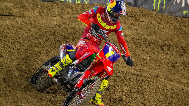 Jett Lawrence, 2025 San Diego Supercross. Credit: HRC.