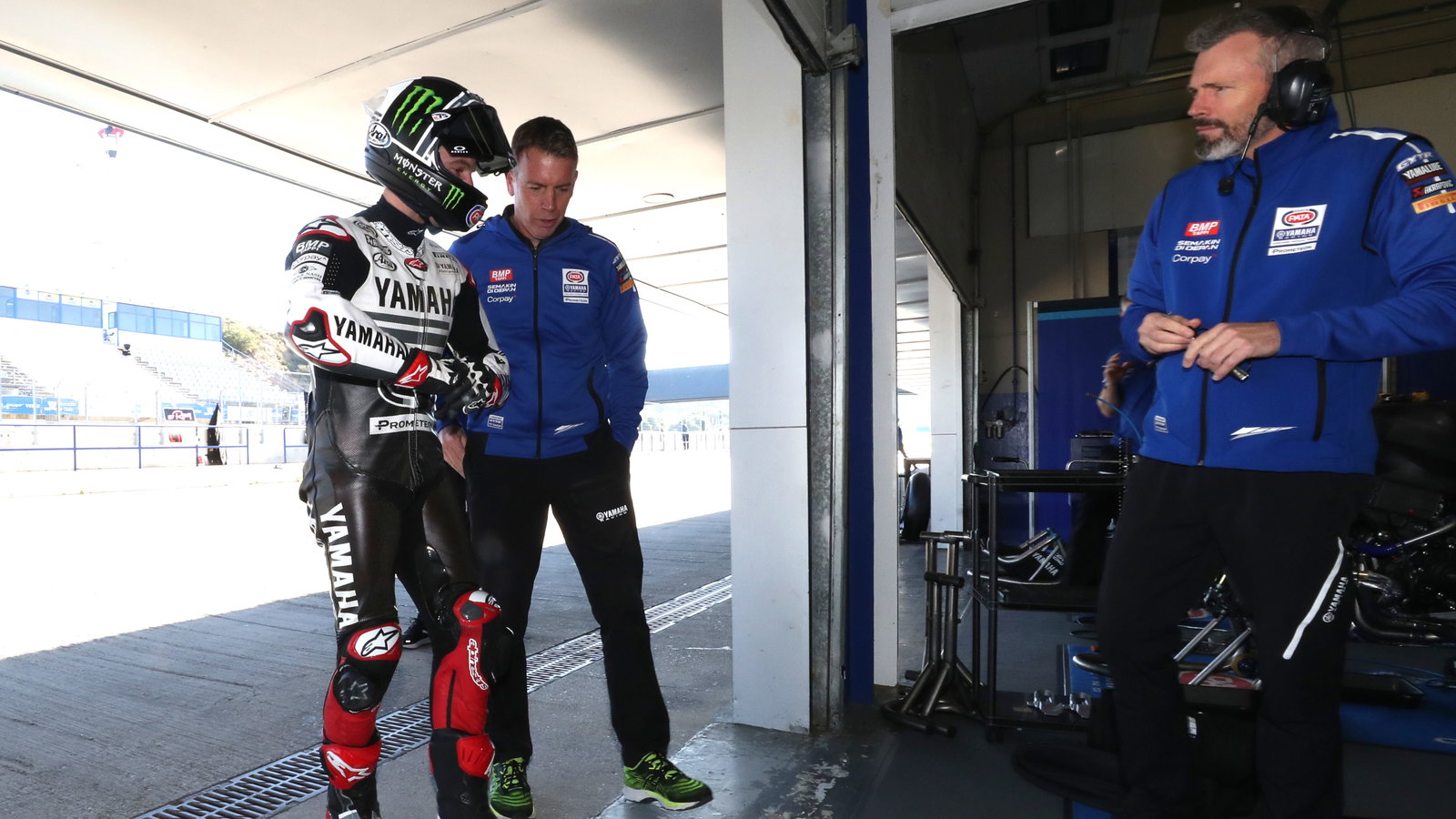 Jonathan Rea, Paul Denning, 2024 WorldSBK Jerez Test. Credit: Gold and Goose.