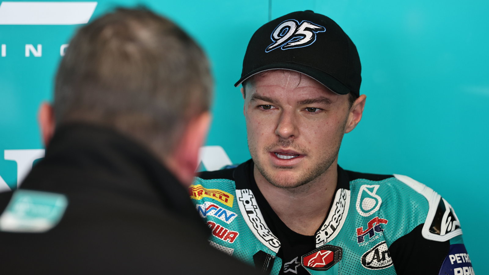 Tarran Mackenzie, 2024 UK WorldSBK, pit box. Credit: Gold and Goose.