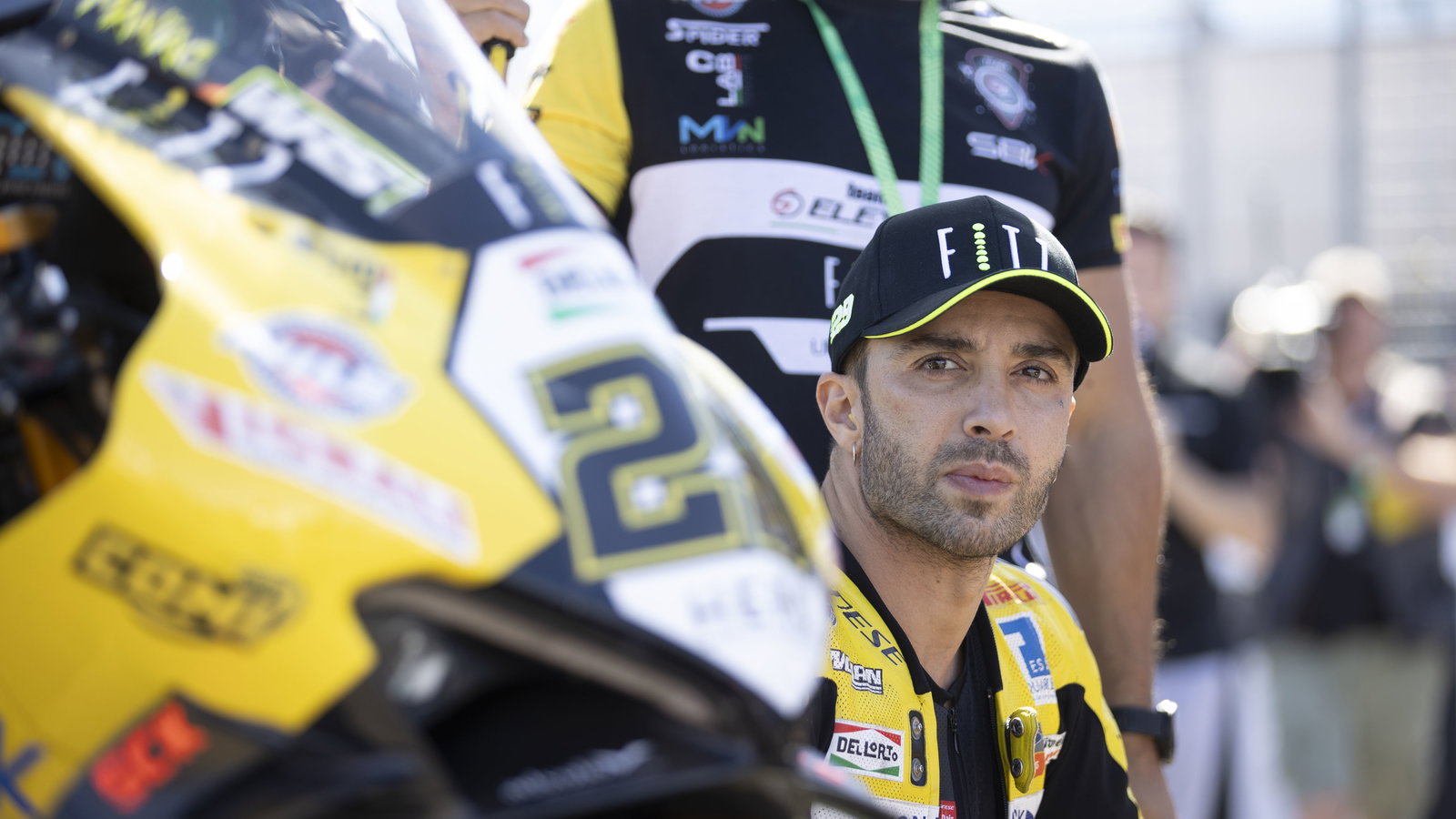 Andrea Iannone, 2024 Aragon WorldSBK, grid. Credit: Gold and Goose