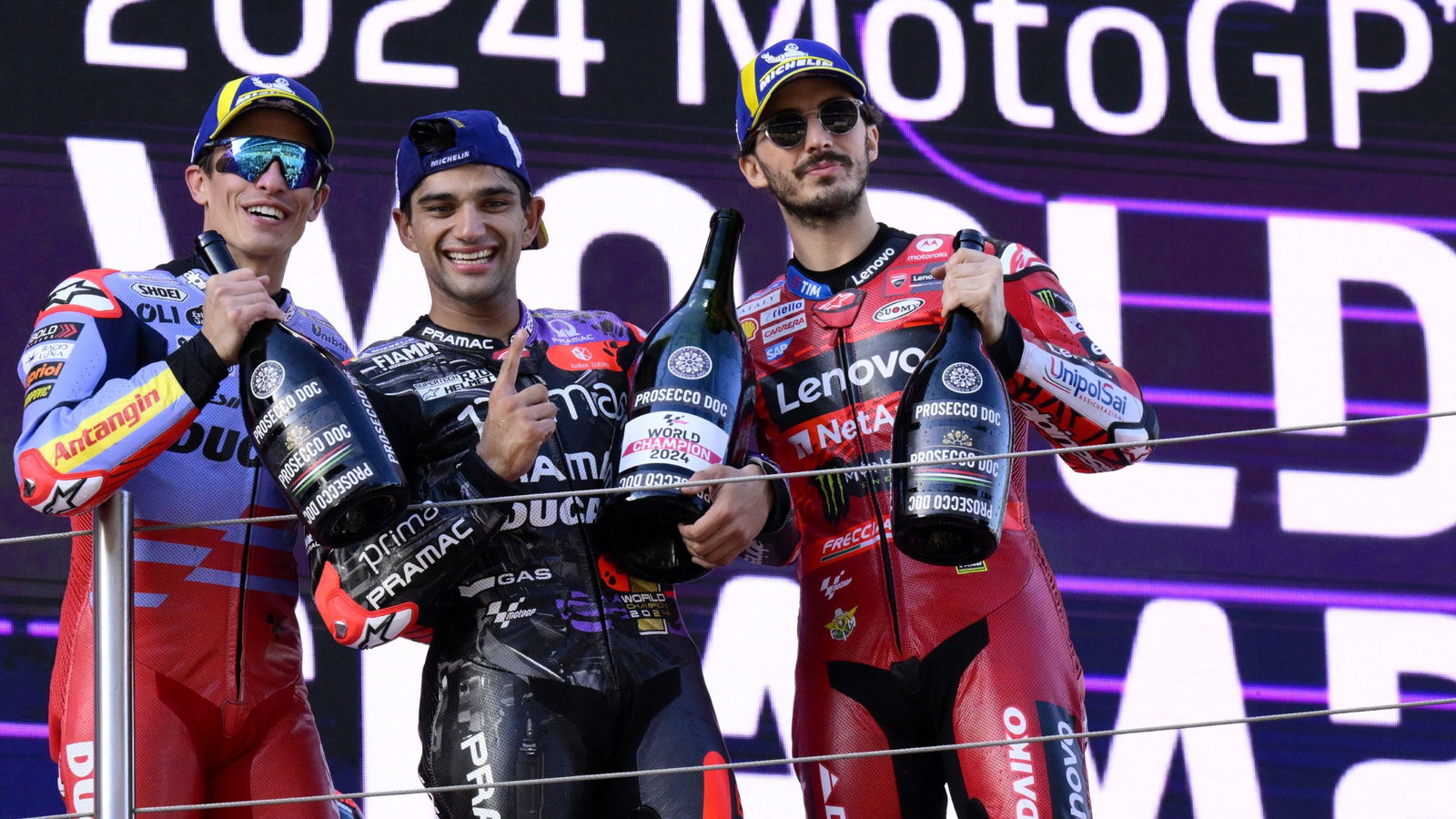 Marc Marquez, Jorge Martin, Francesco Bagnaia