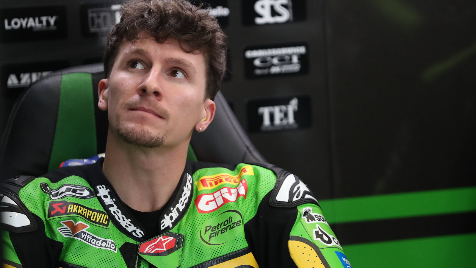 Garrett Gerloff, 2025 WorldSBK Jerez Test, pit box. Credit: Gold and Goose.