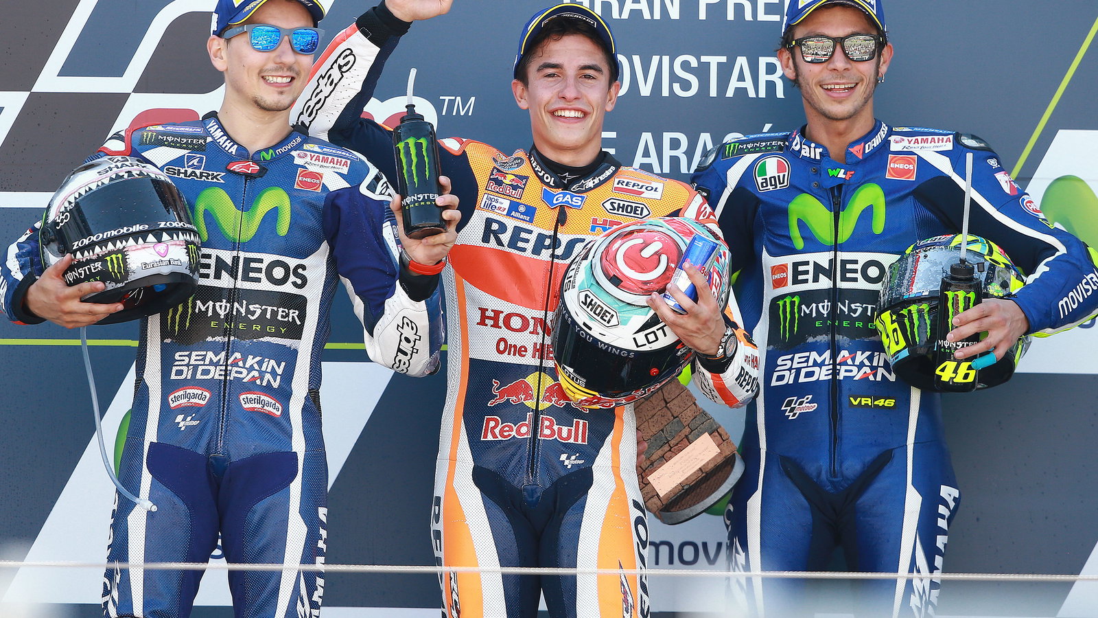 Lorenzo, Marquez, Rossi
