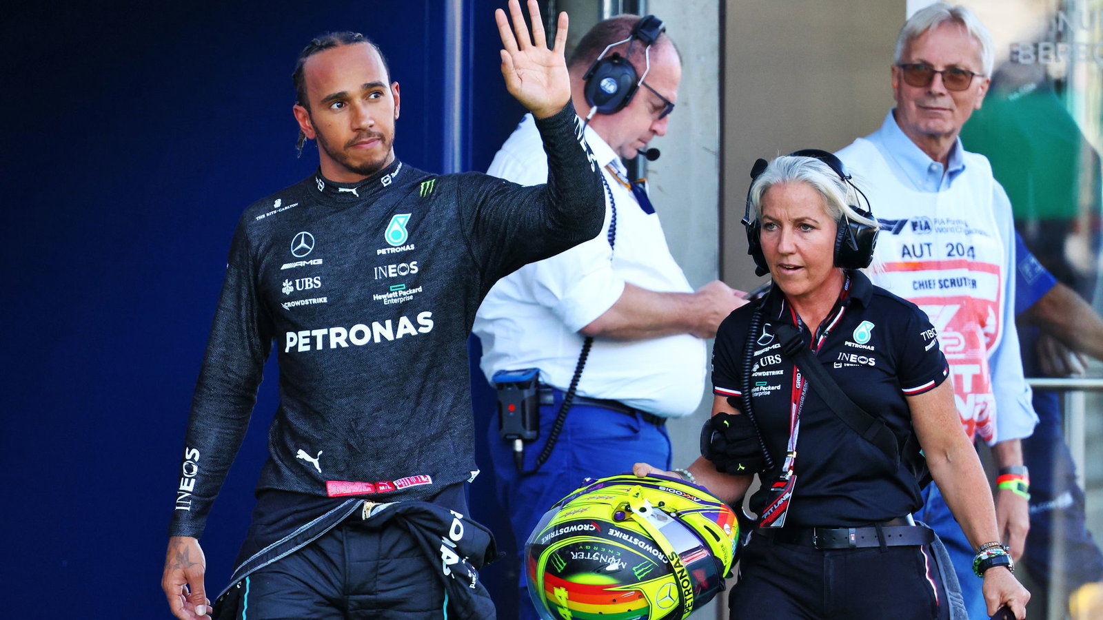 Lewis Hamilton and Angela Cullen