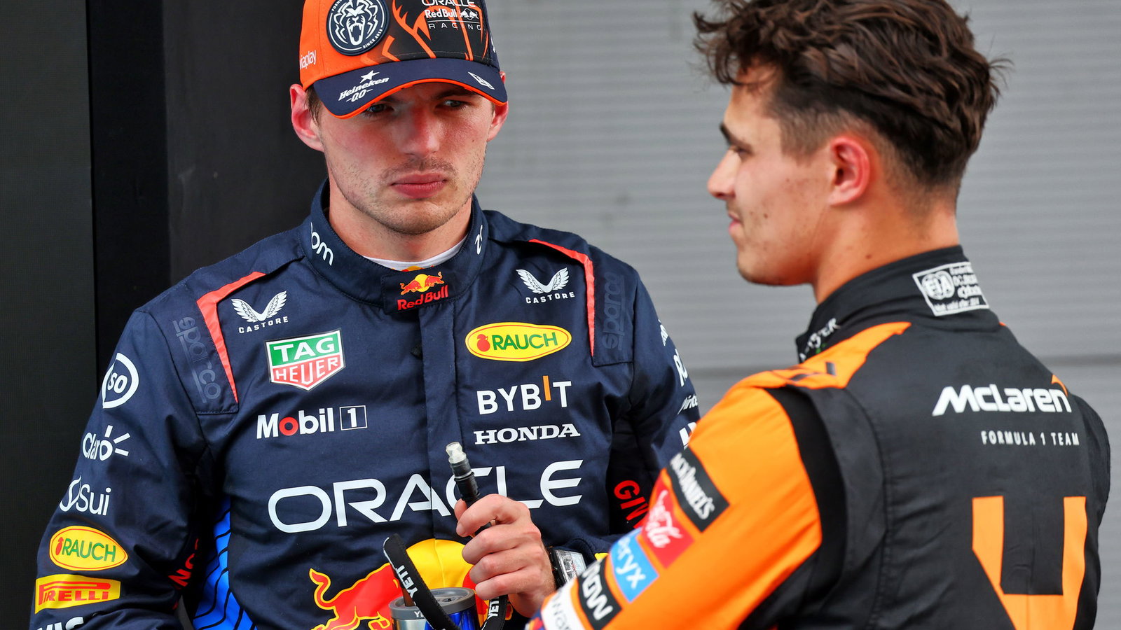 Max Verstappen and Lando Norris 