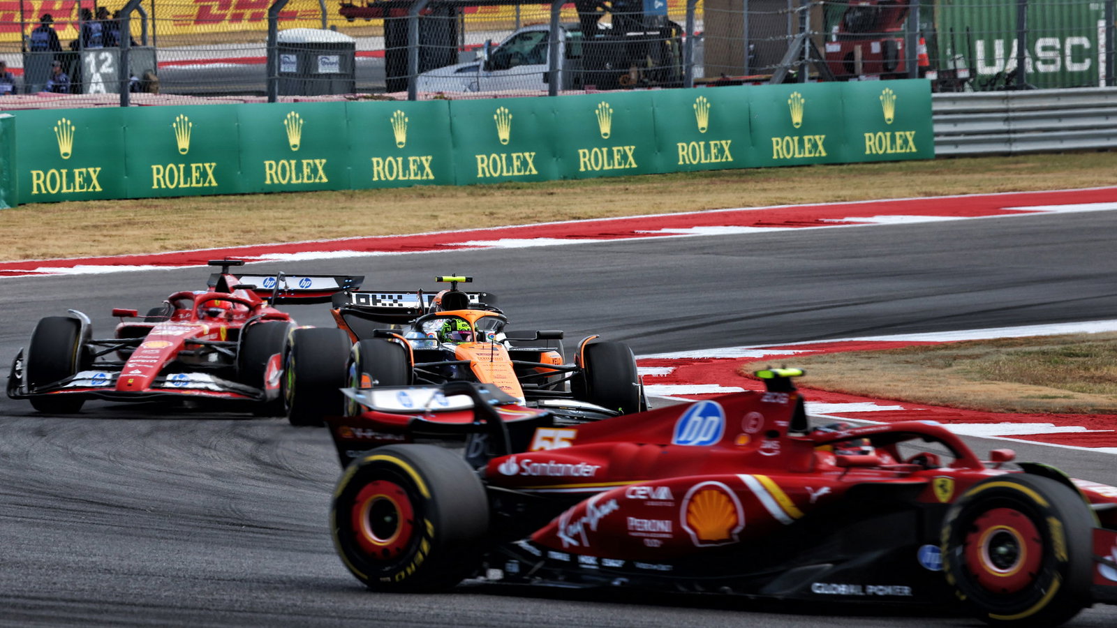 Ferrari and McLaren on-track at the US GP