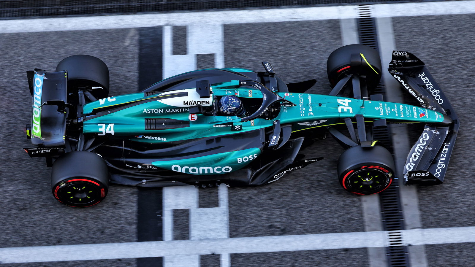 Aston Martin on track 