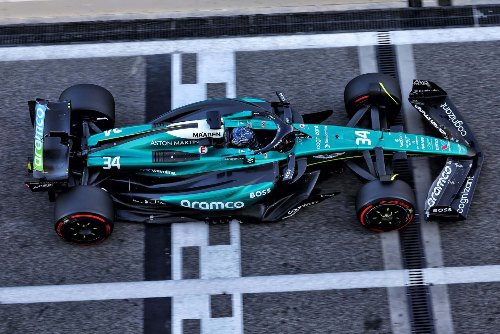 Aston Martin on track 