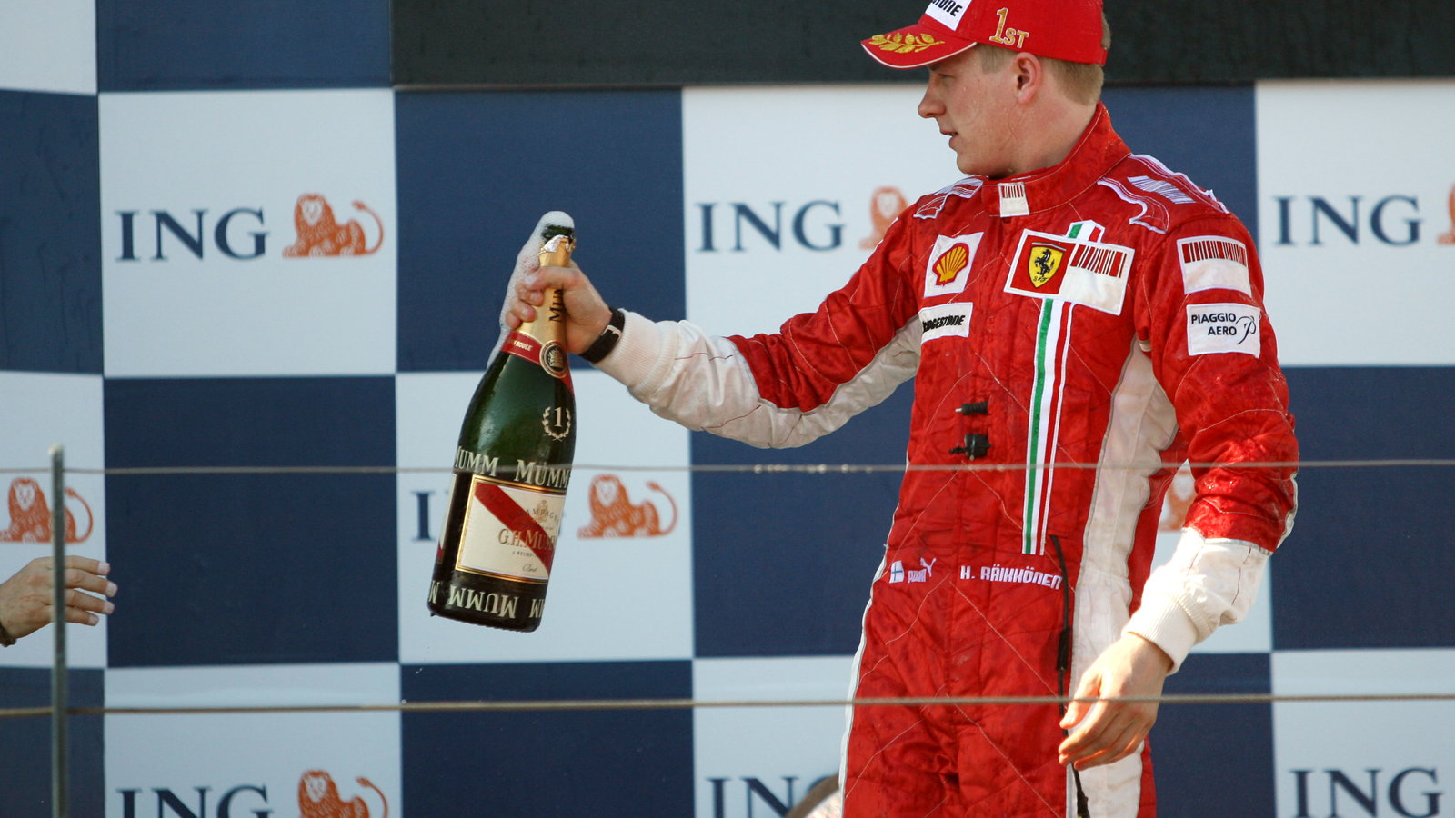 Kimi Raikkonen winning the 2007 Australian GP
