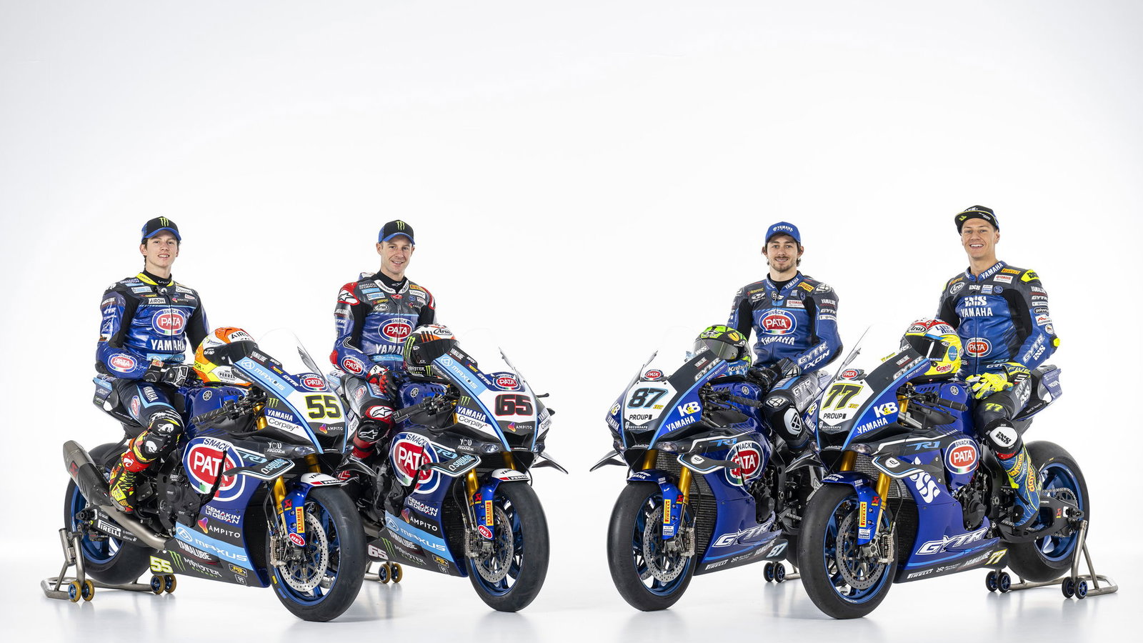 Pata Yamaha, GRT Yamaha, 2025 WorldSBK launch. Credit: Yamaha Racing.